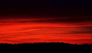 Preview wallpaper sky, red, horizon, trees