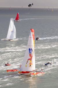 Preview wallpaper sky, regatta, race, sea, yacht, sport