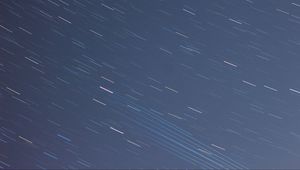 Preview wallpaper sky, satellites, stars, long exposure