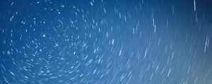 Preview wallpaper sky, stars, background, long exposure, blue