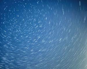 Preview wallpaper sky, stars, background, long exposure, blue