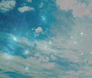Preview wallpaper sky, stars, background, bright, abstract
