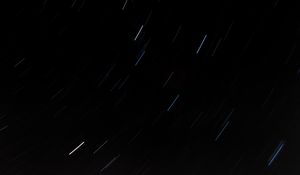 Preview wallpaper sky, stars, movement, long exposure, night