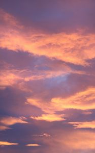 Preview wallpaper sky, sunset, clouds, cloudy