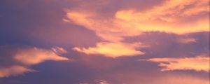 Preview wallpaper sky, sunset, clouds, cloudy