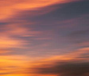 Preview wallpaper sky, sunset, clouds, gradient