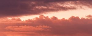 Preview wallpaper sky, sunset, clouds, beautiful