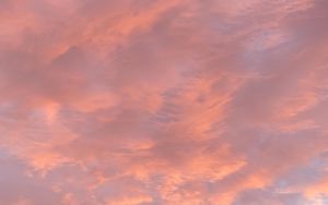 Preview wallpaper sky, sunset, clouds, evening