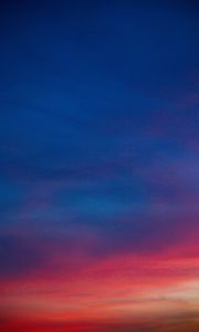 Preview wallpaper sky, sunset, clouds, beautiful, evening