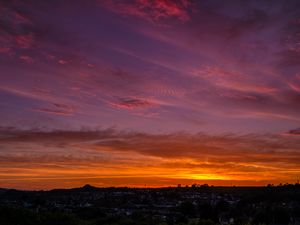 Preview wallpaper sky, sunset, horizon, clouds