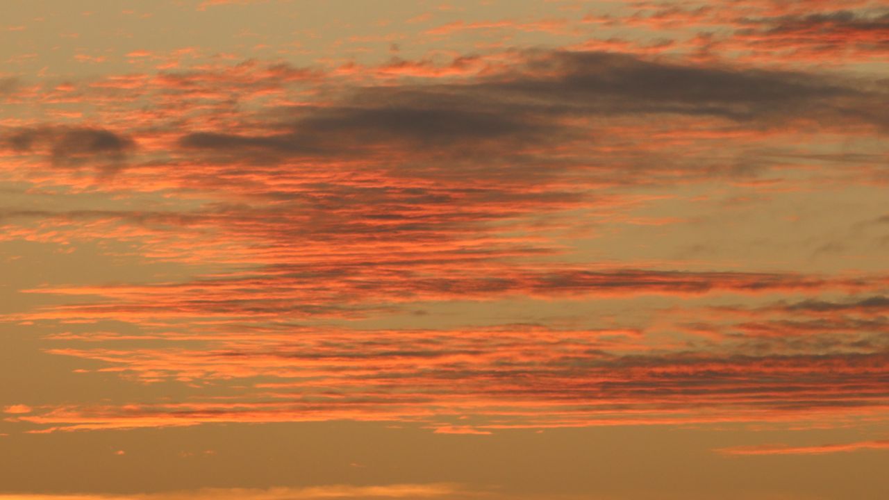 Wallpaper sky, sunset, pink, clouds