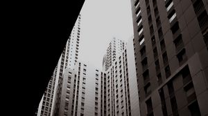 Preview wallpaper skyscraper, architecture, city, dark