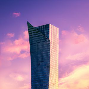Preview wallpaper skyscraper, building, architecture, minimalism, sky