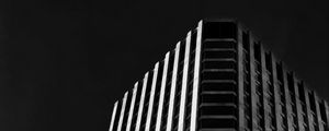 Preview wallpaper skyscraper, building, architecture, dark, bw