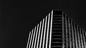 Preview wallpaper skyscraper, building, architecture, dark, bw