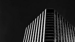 Preview wallpaper skyscraper, building, architecture, dark, bw