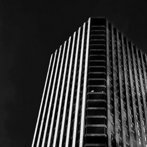 Preview wallpaper skyscraper, building, architecture, dark, bw