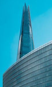 Preview wallpaper skyscraper, building, architecture, facade, blue