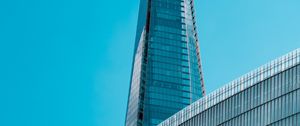 Preview wallpaper skyscraper, building, architecture, facade, blue
