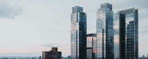 Preview wallpaper skyscraper, building, city, road