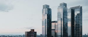 Preview wallpaper skyscraper, building, city, road