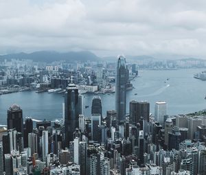 Preview wallpaper skyscraper, building, city, architecture, coast