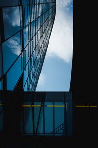 Preview wallpaper skyscraper, building, facade, bottom view, glass