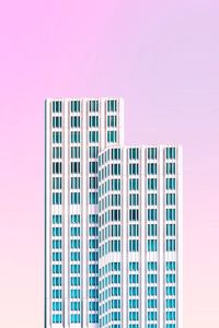 Preview wallpaper skyscraper, building, facade, minimalism
