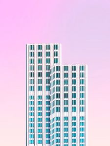 Preview wallpaper skyscraper, building, facade, minimalism