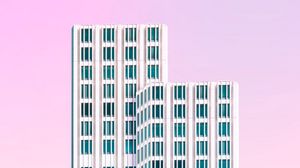 Preview wallpaper skyscraper, building, facade, minimalism