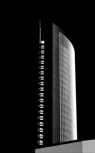 Preview wallpaper skyscraper, building, facade, black