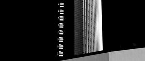 Preview wallpaper skyscraper, building, facade, black