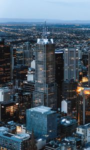 Preview wallpaper skyscraper, buildings, architecture, city, lights