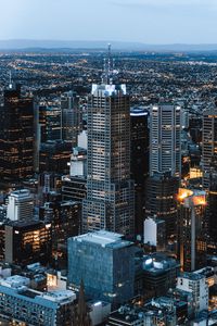 Preview wallpaper skyscraper, buildings, architecture, city, lights