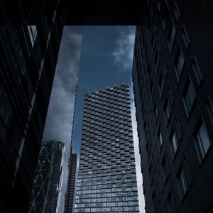 Preview wallpaper skyscraper, buildings, architecture, bottom view