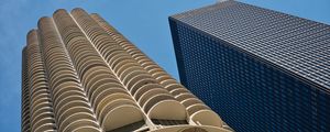 Preview wallpaper skyscraper, buildings, architecture, windows, sky