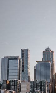 Preview wallpaper skyscraper, buildings, city, facade, sky