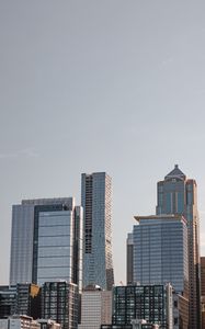 Preview wallpaper skyscraper, buildings, city, facade, sky