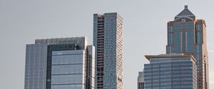 Preview wallpaper skyscraper, buildings, city, facade, sky