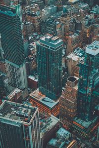 Preview wallpaper skyscraper, city, buildings, aerial view