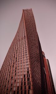 Preview wallpaper skyscraper, tower, building, architecture, brown