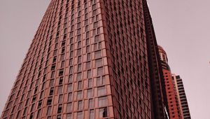 Preview wallpaper skyscraper, tower, building, architecture, brown