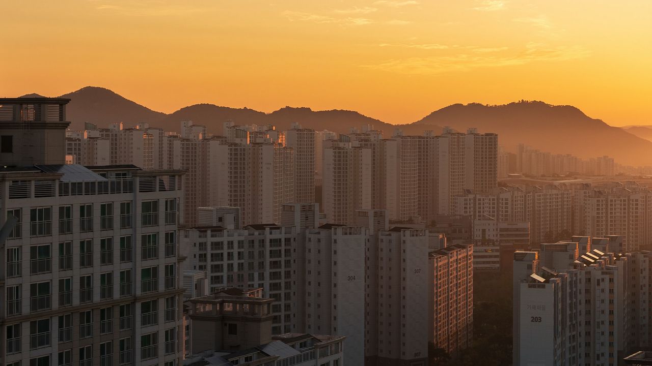 Wallpaper skyscrapers, architecture, buildings, city, sunset