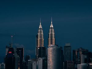 Preview wallpaper skyscrapers, architecture, buildings, city, tower