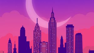 Preview wallpaper skyscrapers, buildings, architecture, city, art