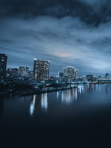 Preview wallpaper skyscrapers, buildings, architecture, towers, night