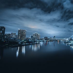 Preview wallpaper skyscrapers, buildings, architecture, towers, night