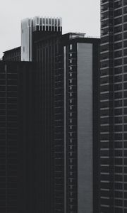 Preview wallpaper skyscrapers, buildings, high-rise, bw