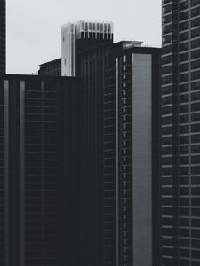 Preview wallpaper skyscrapers, buildings, high-rise, bw