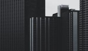 Preview wallpaper skyscrapers, buildings, high-rise, bw